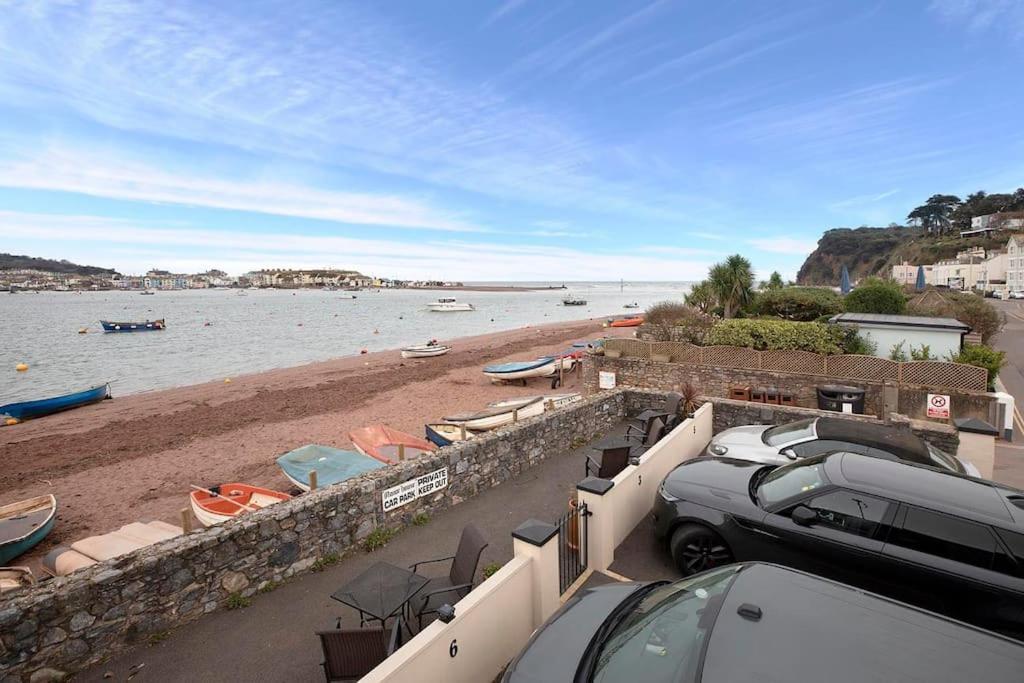 Beach Front Flat Shaldon With Parking Extérieur photo