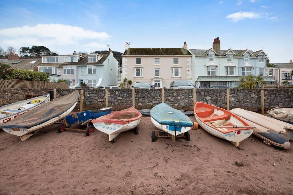 Beach Front Flat Shaldon With Parking Extérieur photo