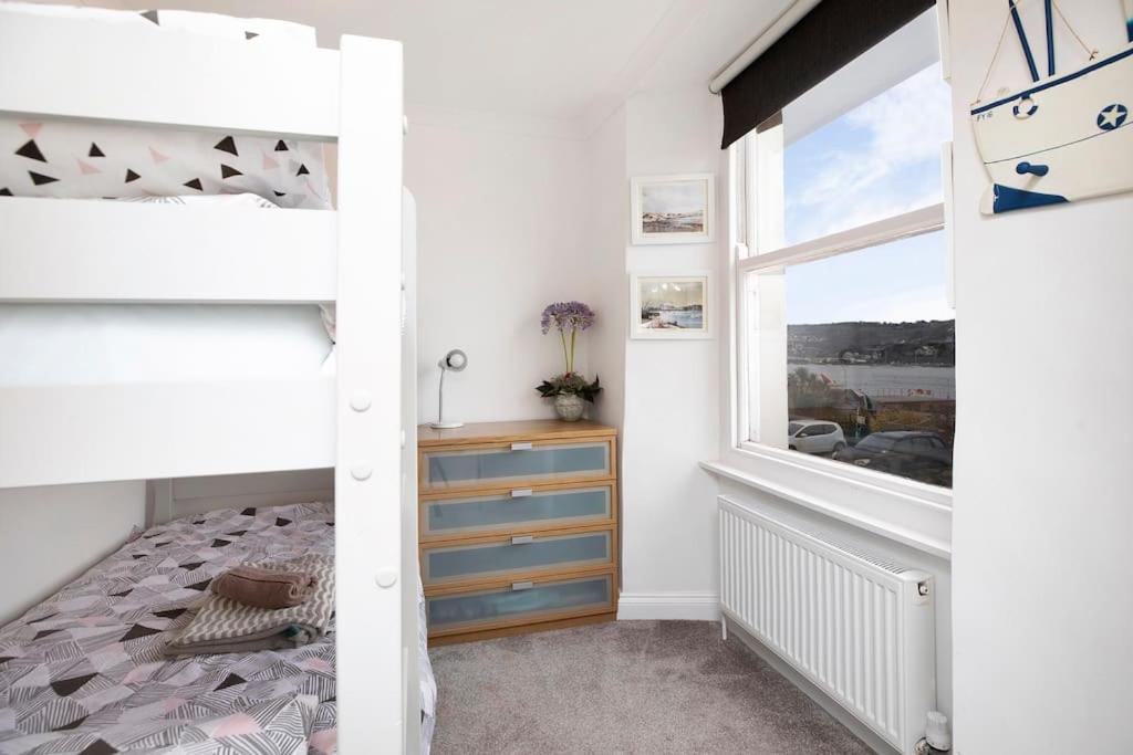 Beach Front Flat Shaldon With Parking Extérieur photo