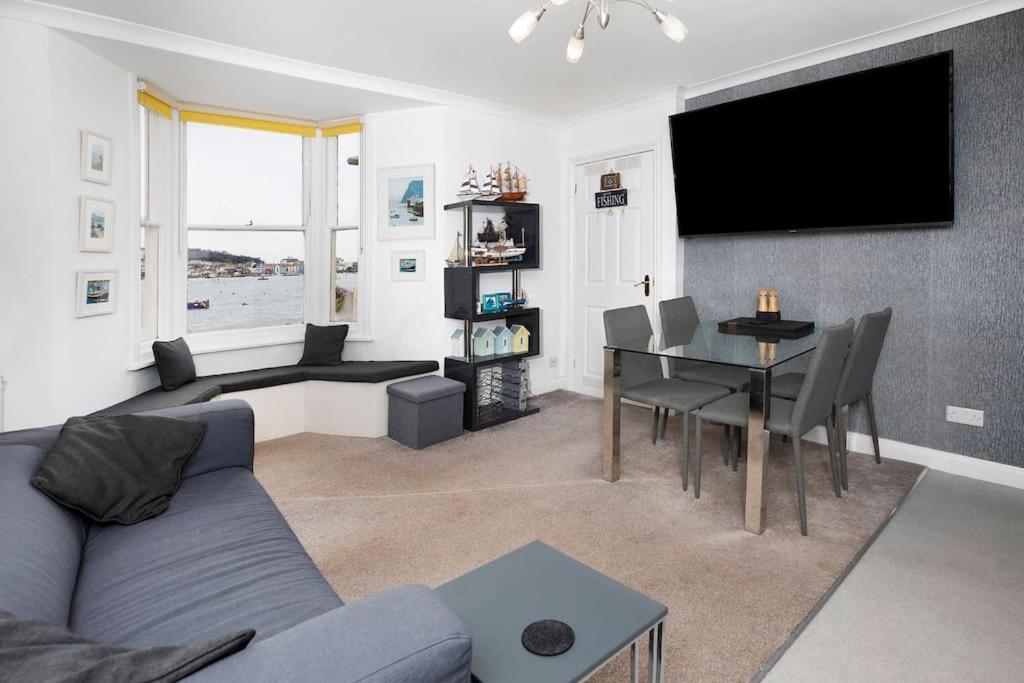 Beach Front Flat Shaldon With Parking Extérieur photo